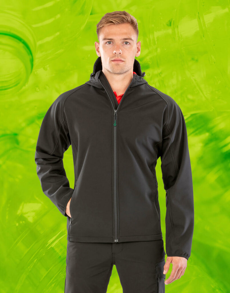Men’s Recycled 3-Layer Hooded Softshell