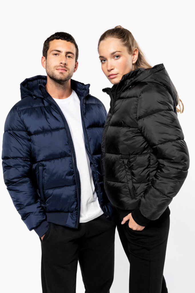 Unisex recycled ribstop jacket with hood