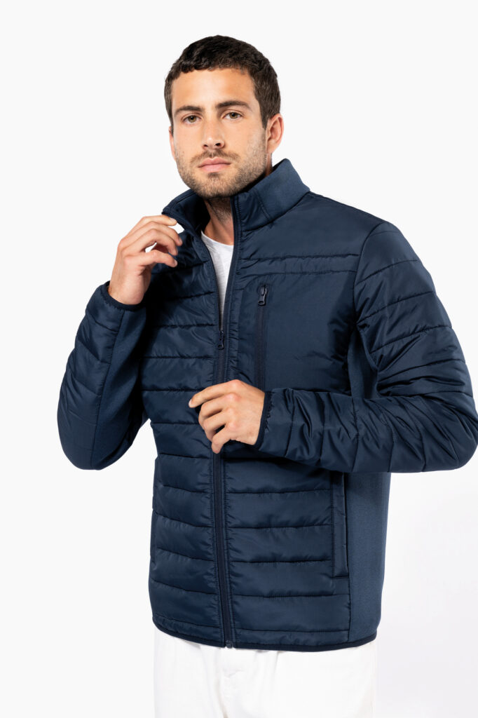 Men’s bi-material padded jacket